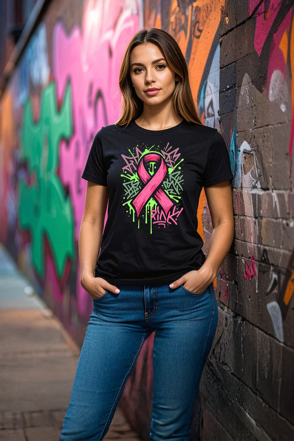 Think Pink – Graffiti Awareness Tee