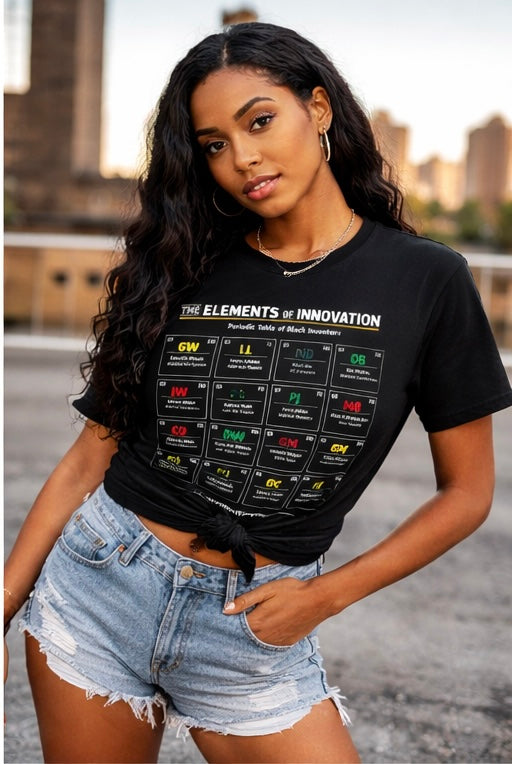 The Elements of Innovation™ Tee – Periodic Table of Black Inventors