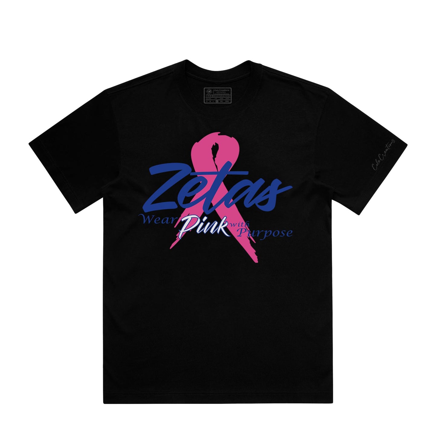 Zetas Wear Pink with Purpose – Breast Cancer Awareness Tee