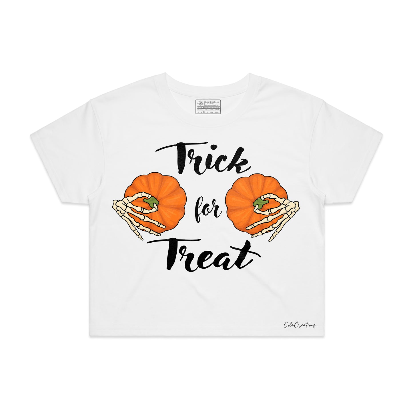 Trick for Treat – Halloween Crop Top Tee