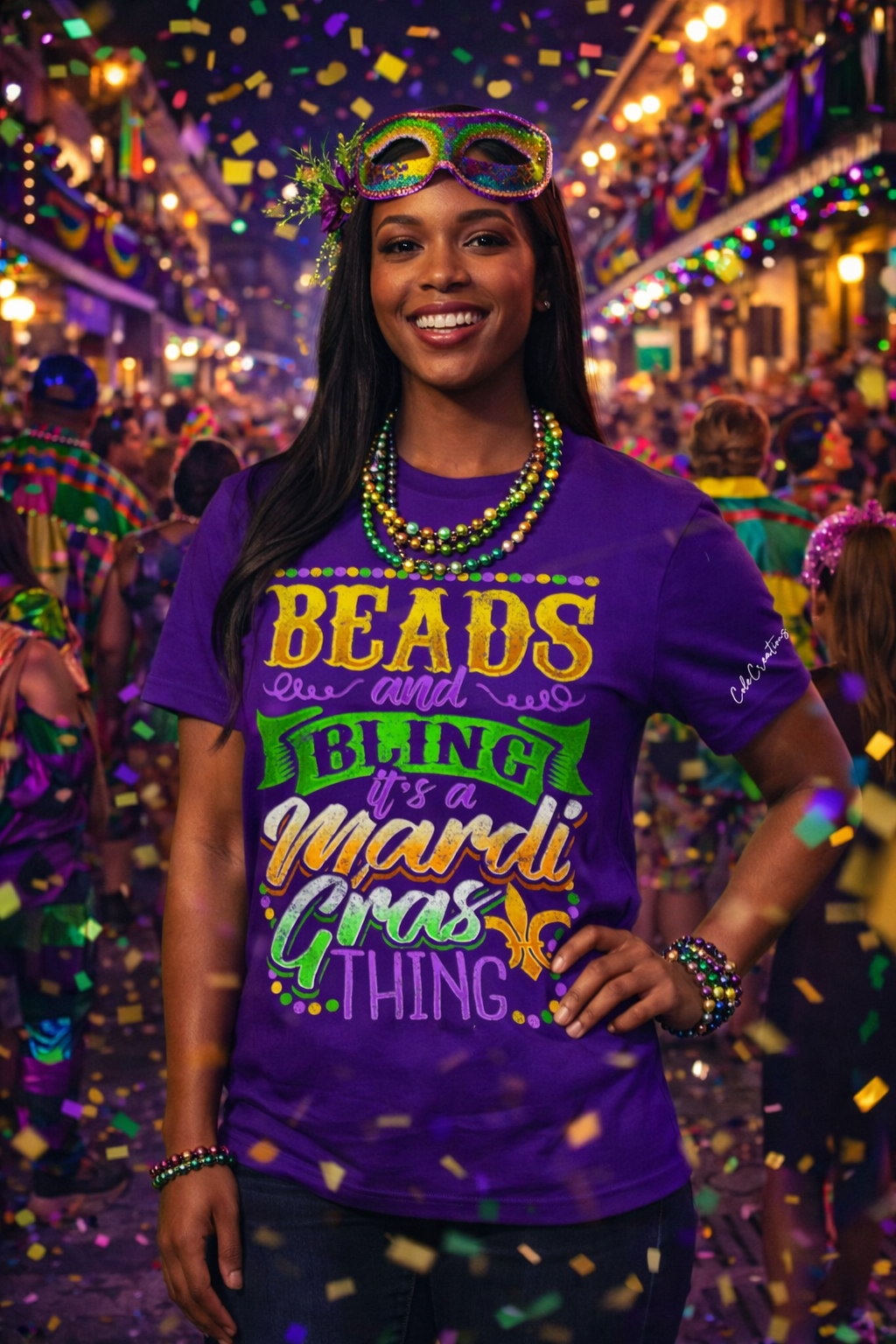 Beads & Bling – It’s a Mardi Gras Thing T-Shirt