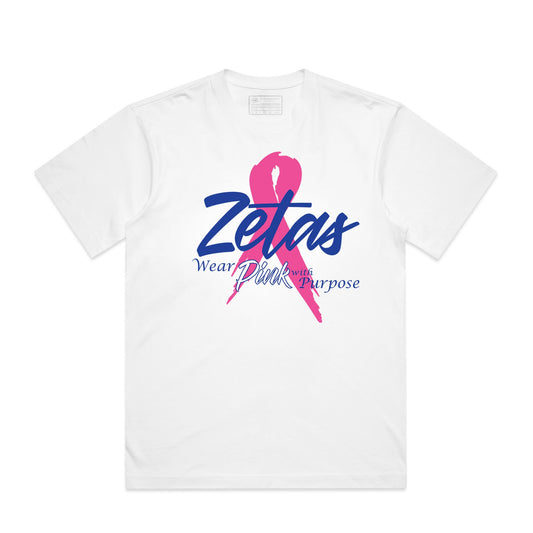 Zetas Wear Pink with Purpose – Breast Cancer Awareness Tee