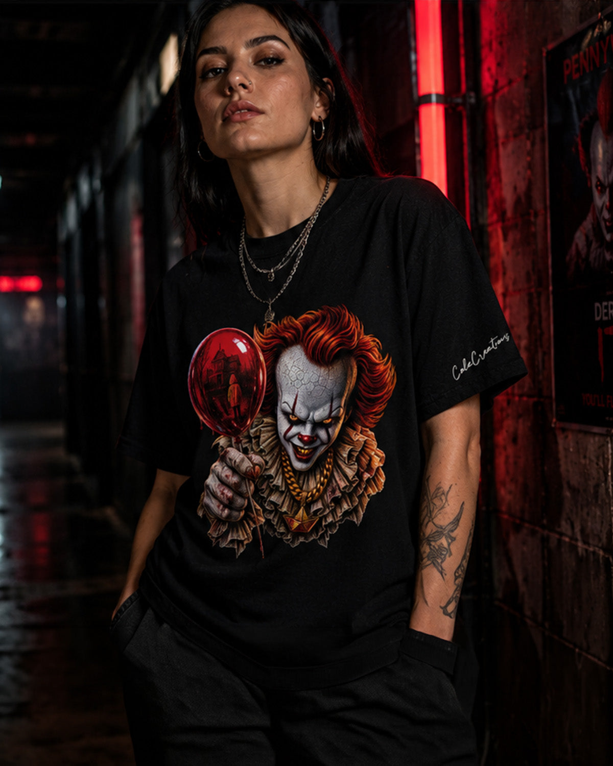 Red Balloon Horror Graphic T-Shirt