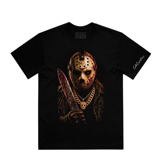 Camp Slasher Horror Graphic T-Shirt