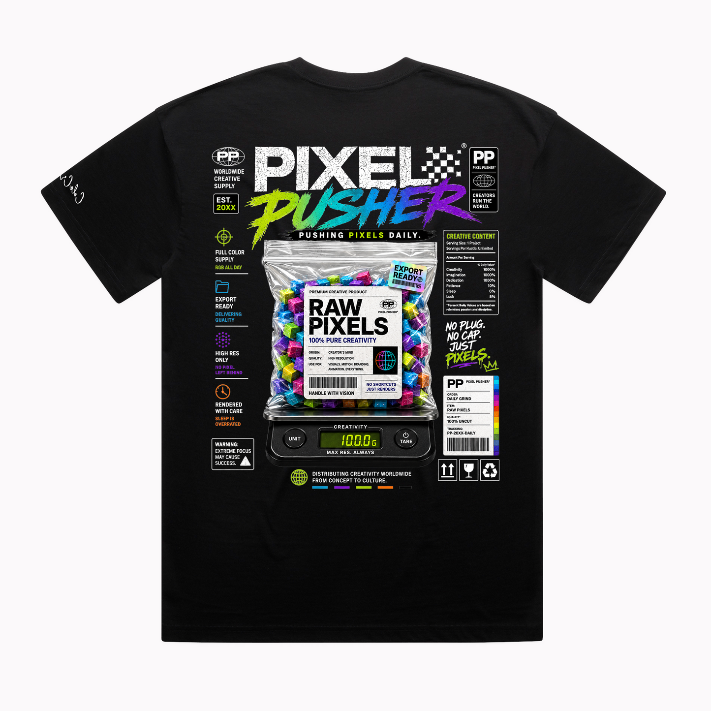 Pixel Pusher Graphic T-Shirt | Pushing Pixels Daily