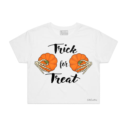 Trick for Treat – Halloween Crop Top Tee