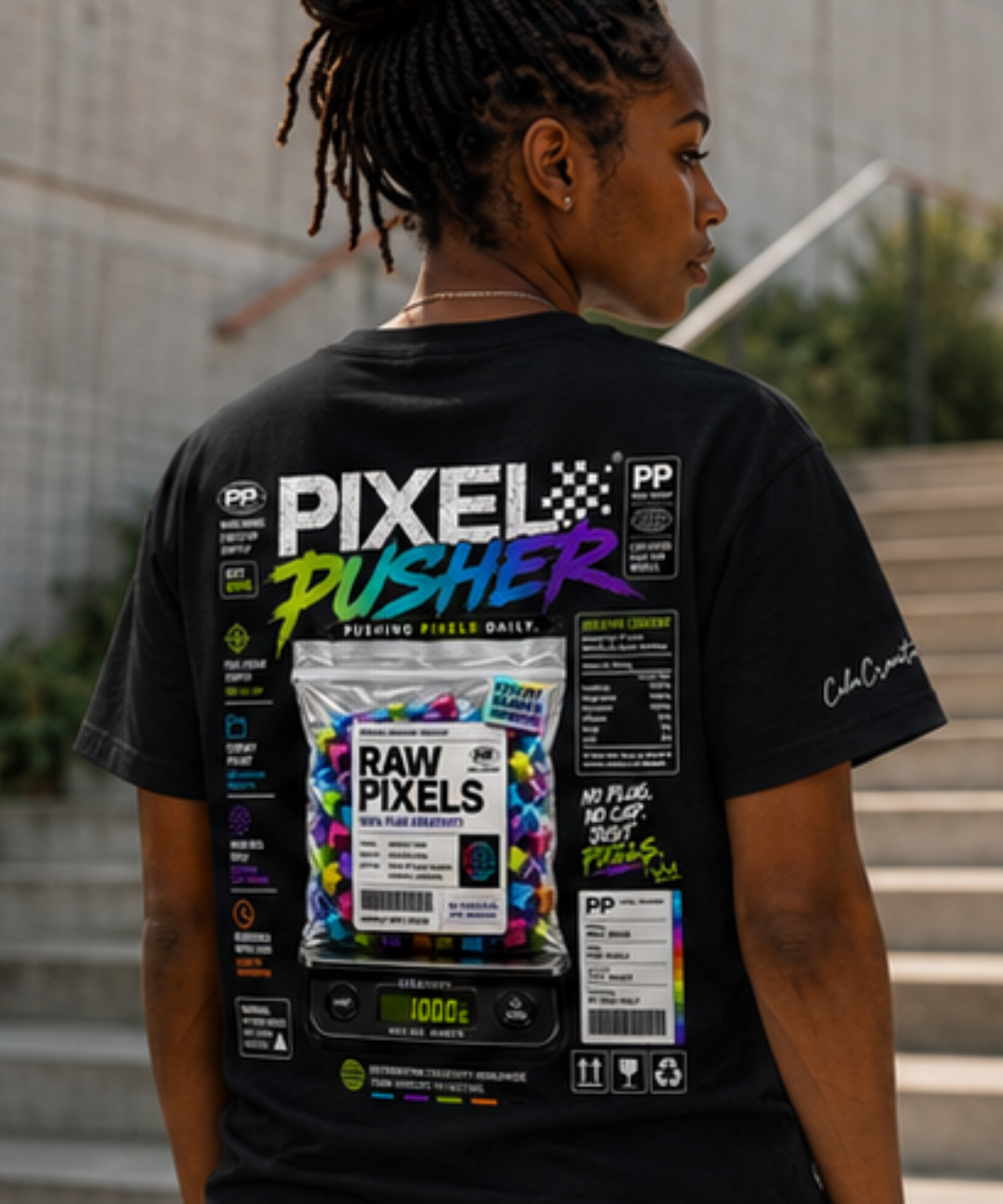 Pixel Pusher Graphic T-Shirt | Pushing Pixels Daily