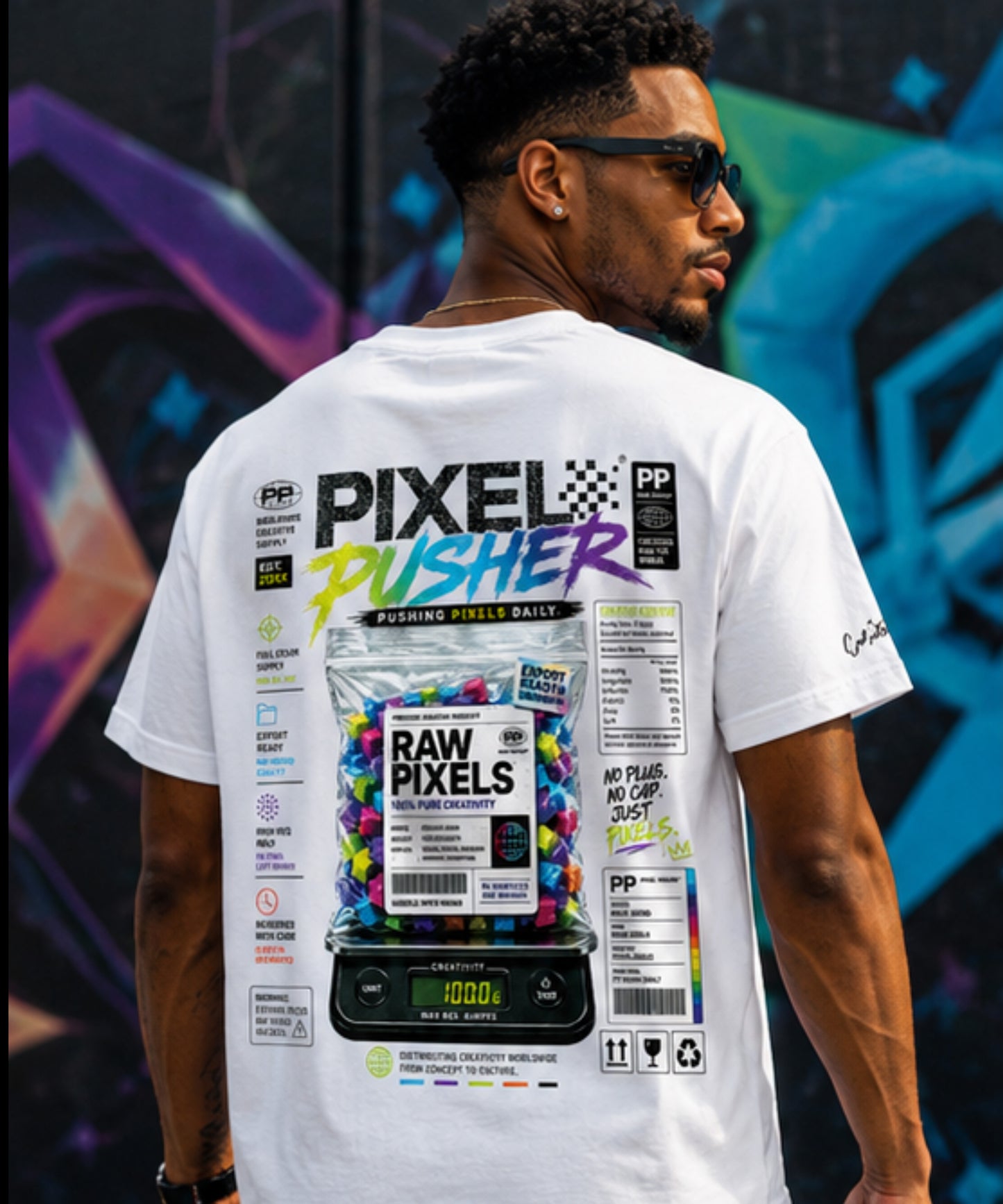 Pixel Pusher Graphic T-Shirt | Pushing Pixels Daily