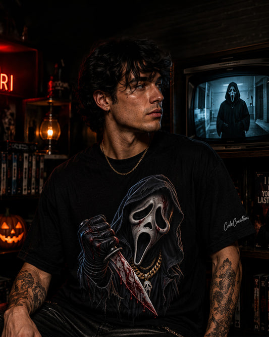 Masked Killer Horror Graphic T-Shirt