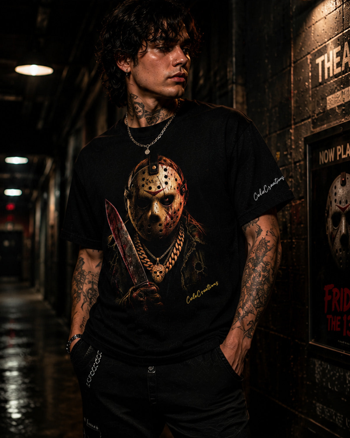 Camp Slasher Horror Graphic T-Shirt