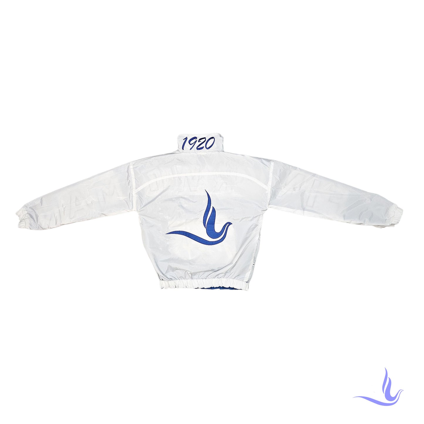 Zeta Phi Beta Reversible Windbreaker Jacket – 1920 Finer Woman Edition (Blue/White)